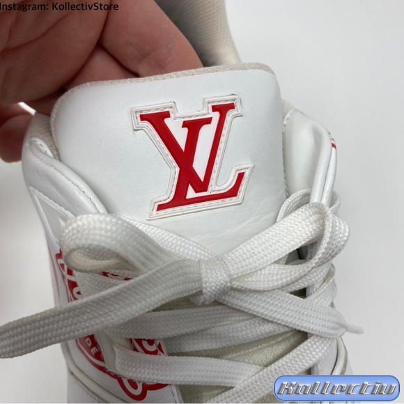 LOUIS VUITTON x Nigo White ‘Heart’ Motif Trainers Size LV10 - Picture 7 of 10